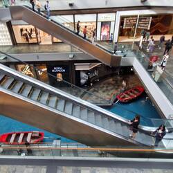 The Marina bay sands shopping area