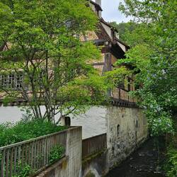 Altes Badehaus der Mönche beim Blautopf