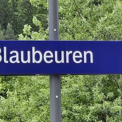 Pünktlich in Blaubeuren angekommen...