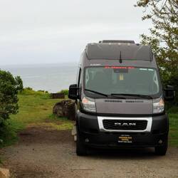 Campingplatz von unten.