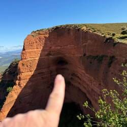 That's where I was in the cave