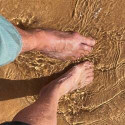 Unsere Füße haben es geschafft