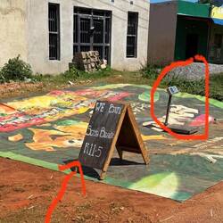 Eine typische Ankaufstelle. Die Bauern bingen das Soja. Es wird gewogen und bar bezahlt.