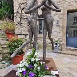 Wir wurden in Gordes gleich mit Kunst begrüßt