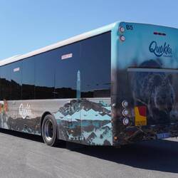 Aber erstmal mit dem Touri-Bus...