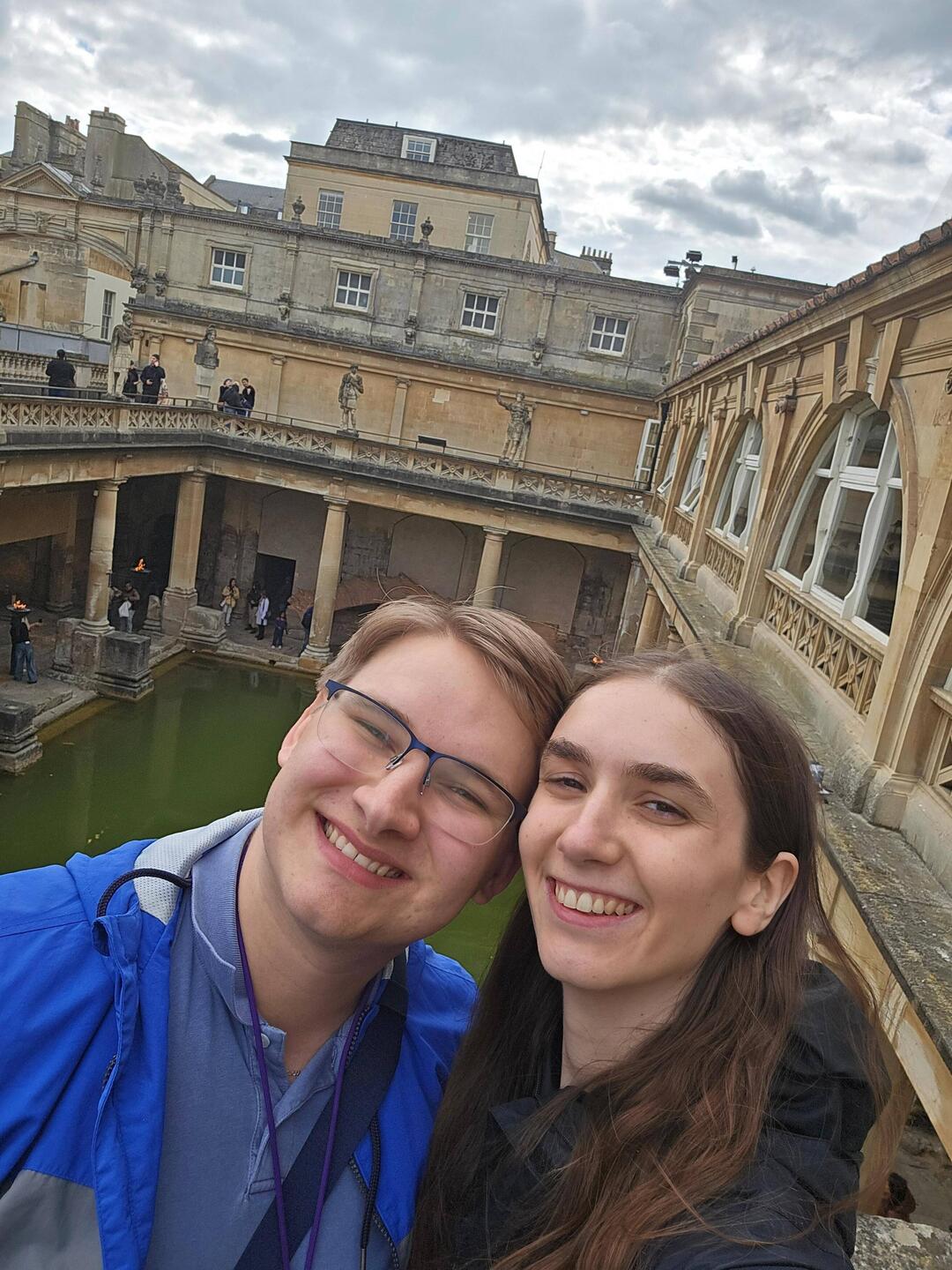 Selfie at the Great Bath of the Roman Baths