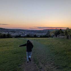 Running through the fields