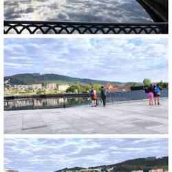"Ponte do Burgo", die Brücke führt uns über den "Rio Lérez"