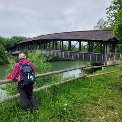 ...über die Saalach....