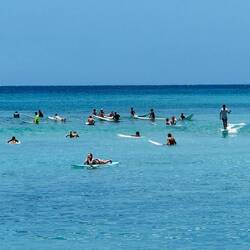 Warten auf eine Welle
