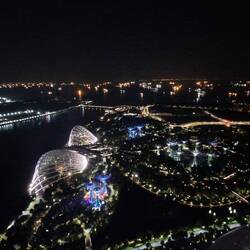 Night view over the gardens by the bay