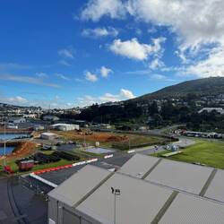 Port of Albany nestled in surrounding hills