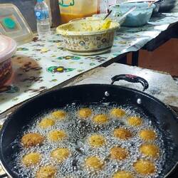 Leckere Falafel- zahlen durfte ich nicht