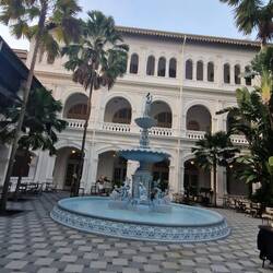The beautiful calm courtyard