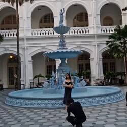 Raffles courtyard