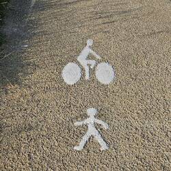 Gut ausgeschildert, wo wir gehen sollten