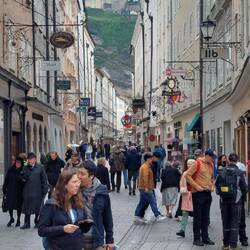 ...und die berühmte Getreidegasse.