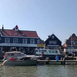 Abschied von Volendam - unser Glücksmoment, Fähre in letzter Sekunde noch erreicht.