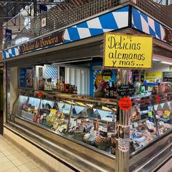 Am bayrischen Stand haben wir die Chance genutzt, nach über 1 Monat nur spanischen Bieres,