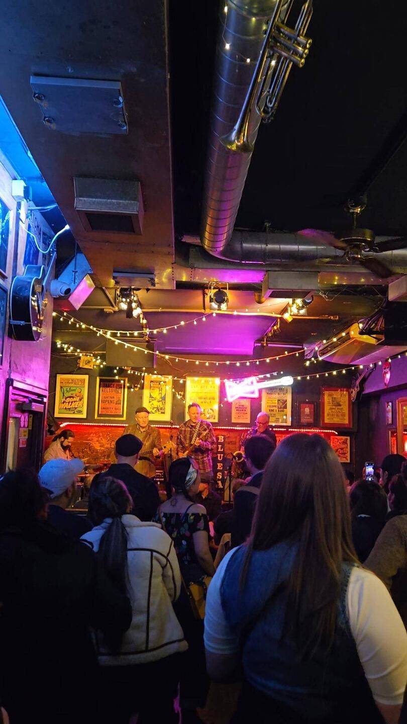At the Ain't Nothing But The Blues Bar in Soho!