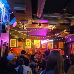 At the Ain't Nothing But The Blues Bar in Soho!