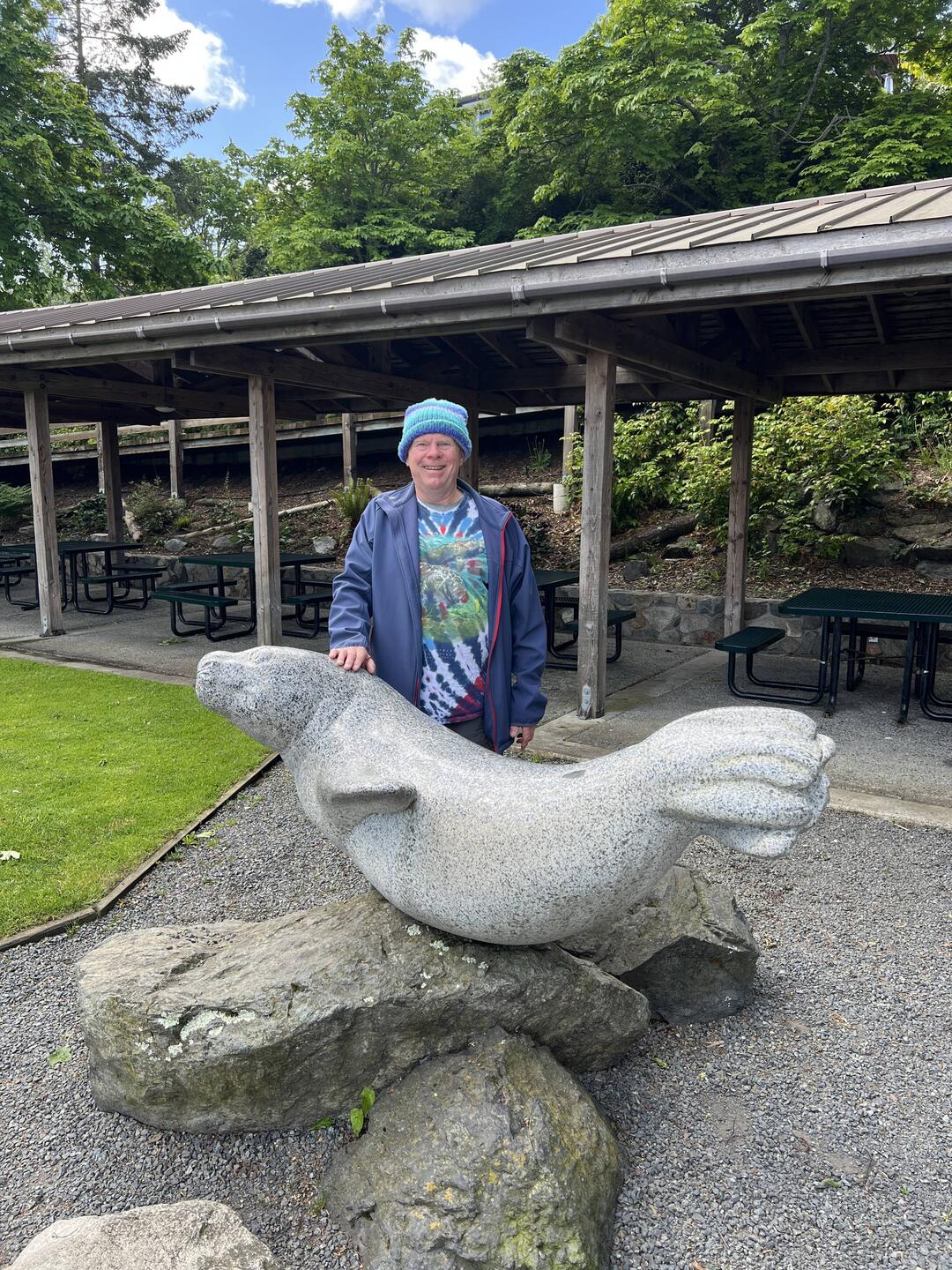 Popeye the Friday Harbor Seal statue