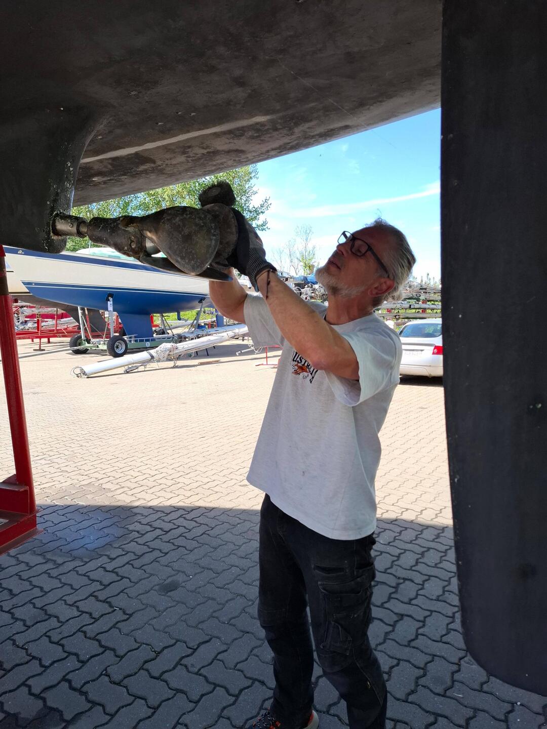 Mann bei der Arbeit