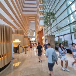 Marina bay sands lobby ...architecture
