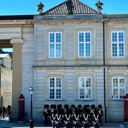 Wachablösung Schloss Amalienborg.