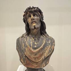 Wooden sculptures made by "santeros"