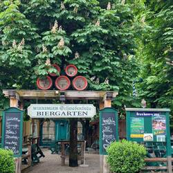Toller Biergarten in Bad Reichenhall.
