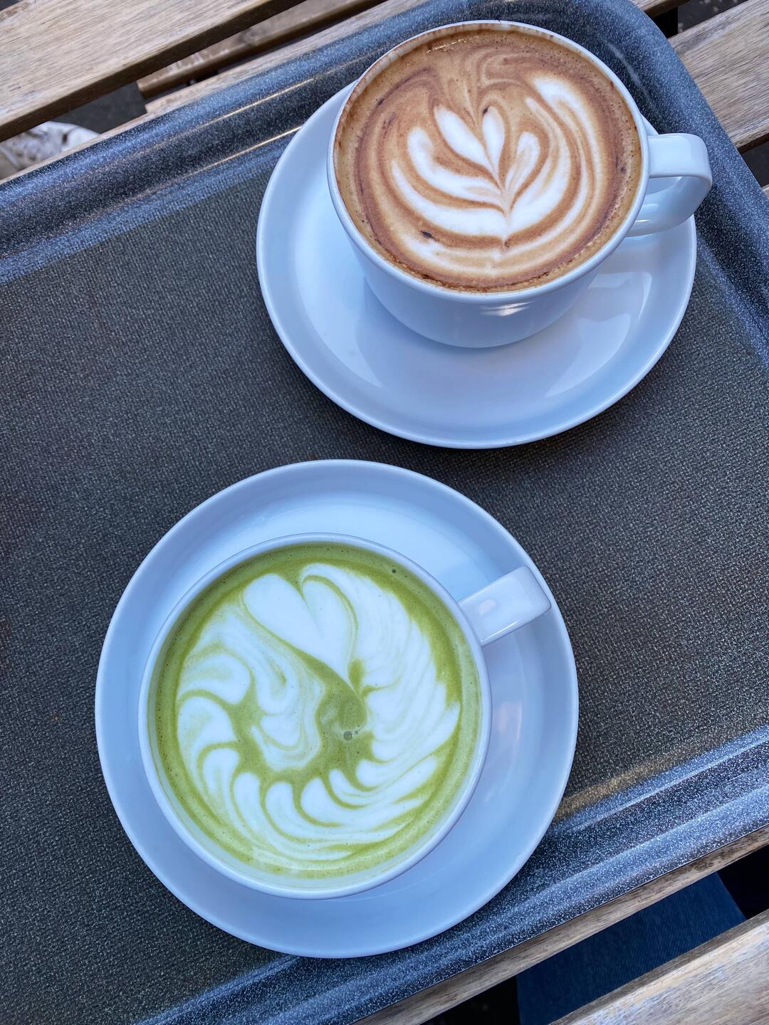 Erster und letzter Matcha Latte