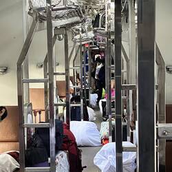 So sieht's dann morgens aus im Zug 😅