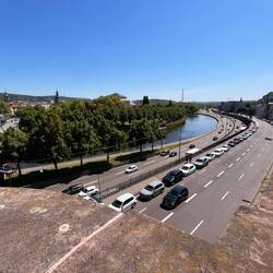 Die Saar in Saarbrücken..