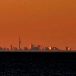 Skyline von Toronto über den Lake Ontario
