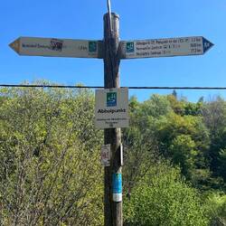 Hier bin ich das letzte Jahr links abgebogen und nach Hause gefahren