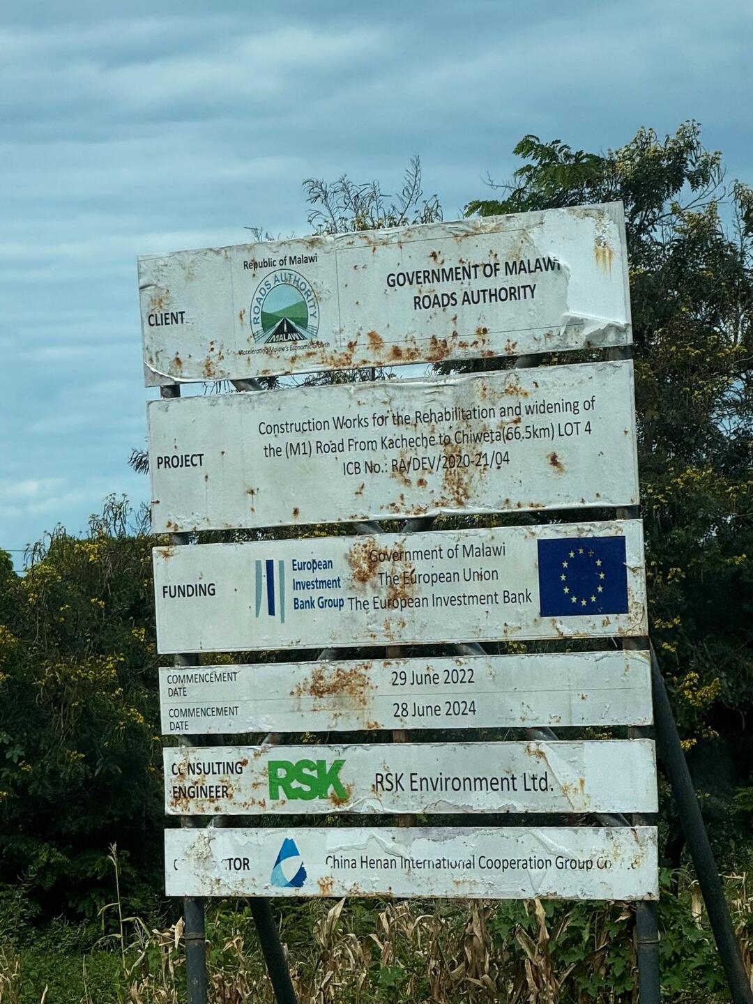 Aufbau Malawi! Gesponsert vom EU! Gebaut von China!