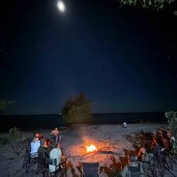 Lagerfeuer am Strand! Herrlich!