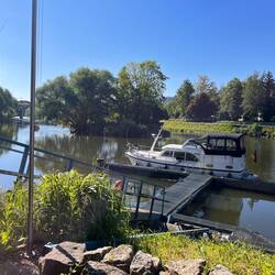 Solaris am Gästesteg, Yachtclub Hanweiler vor Schleuse 28