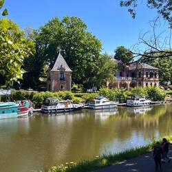 Sarreguemines, Solaris rechts, altes Casino (Kantine) der Keramikbrennerei