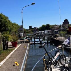 Saarkanal, Ecluse 27, Blick ins Oberwasser