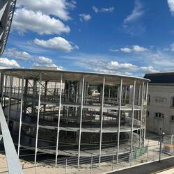 This was interesting, built as a ramp to get bikes and prams up to the bridge over the railway.