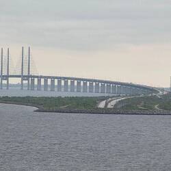 Übergang von der Öresundbrücke in den Tunnel