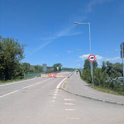 Der gesperrte Grenzübergang