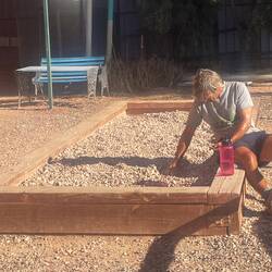 Doug is noodling - looking for opals