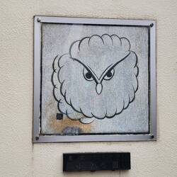 Street art of owl