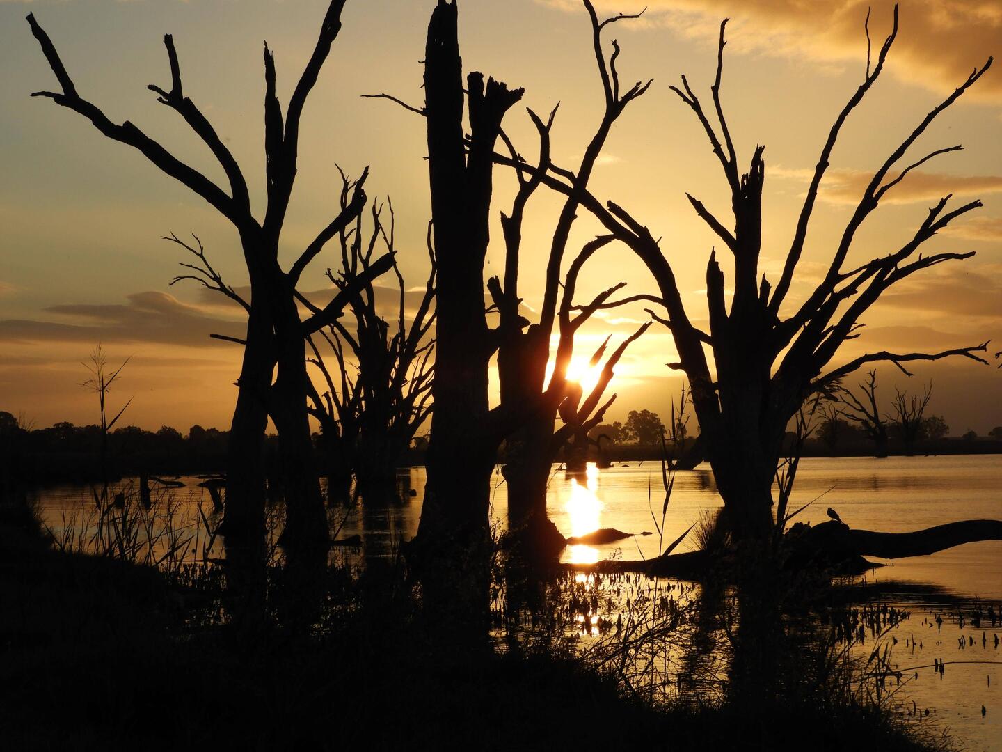 Sunset over Lake Bonney