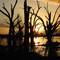 Sunset over Lake Bonney