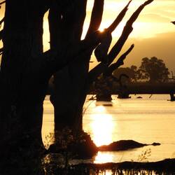 Very peaceful lakeside setting for our caravan