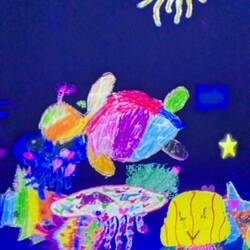 La création de Mimi, une tortue multicolore